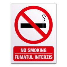 Indicatoare Fumatul Interzis In Limba Romana Si Engleza