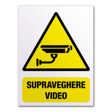 Indicatoare Pentru Supraveghere Video In Cladiri