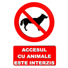 Indicatoare Pentru Interzicerea Animalelor