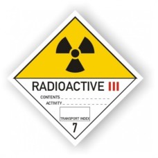 Etichete Clasa 7 Materiale Radioactive, Categoria Iii