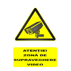 Indicatoare Pentru Supraveghere Video