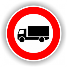 Indicatoare Accesul Interzis Vehiculelor Destinate Transportului De Marfuri 