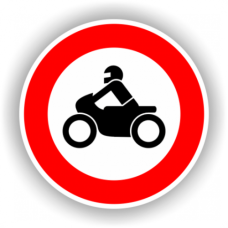Indicatoare Pentru Accesul Interzis Motocicletelor