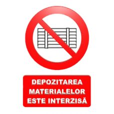 Indicatoare Pentru Interzicerea Materialelor