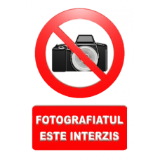 Indicatoare Pentru Interzicerea Fotografiatului