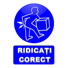 Indicatoare Pentru Ridicarea Corecta